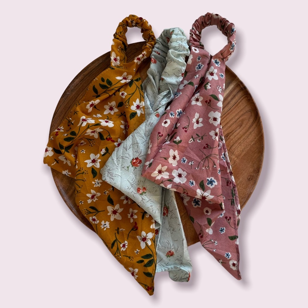 BUNDLE🔥 Floral Hair Bandana Kerchief Headband